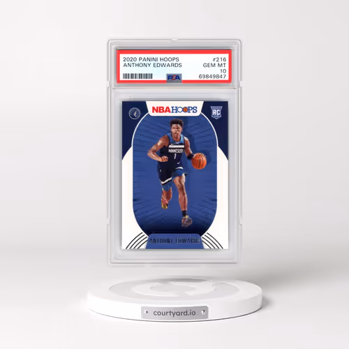 2020 Panini Hoops #216 Anthony Edwards (PSA 10 GEM MINT)