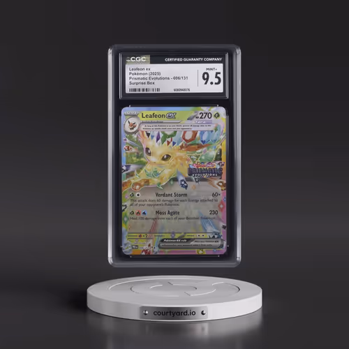 2025 Pokémon Pre EN-Prismatic Evolutions #006 Leafeon EX - Holo Surprise Box Exclusive (CGC 9.5 MINT