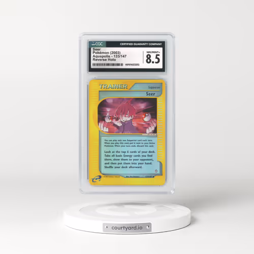 2003 Aquapolis #133 Seer - Holo e-Card Symbol (CGC 8.5 NM-MT+)