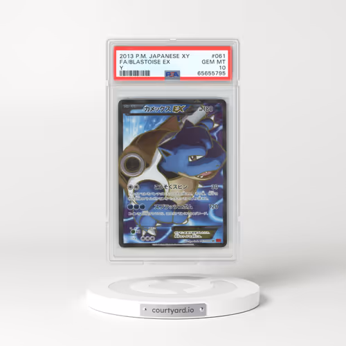 2013 Japanese Pokémon XY #061 Blastoise EX - Holo Full Art Y (PSA 10 GEM MINT)