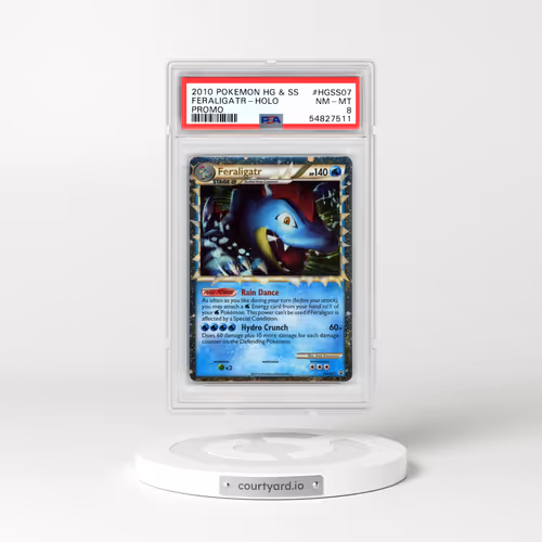 2010 Pokémon Heartgold & Soulsilver Promo #HGSS07 Feraligatr - Holo (PSA 8 NM-MT)