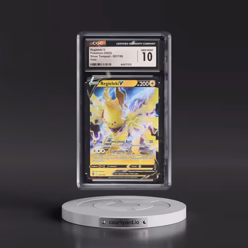 2022 Silver Tempest #057/195 Regieleki V - Holo (CGC 10 GEM MINT)