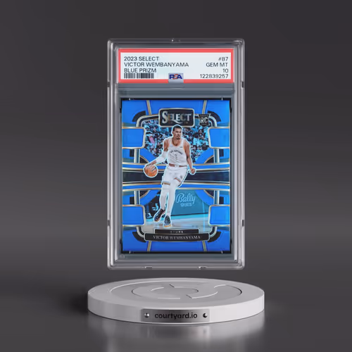 2023 Panini Select #87 Victor Wembanyama - Blue Prizm (PSA 10 GEM MINT)