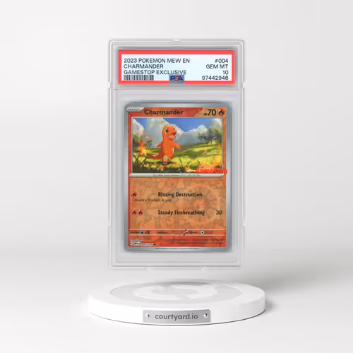 2023 Pokémon Mew EN-151 #004 Charmander - Gamestop Exclusive (PSA 10 GEM MINT)