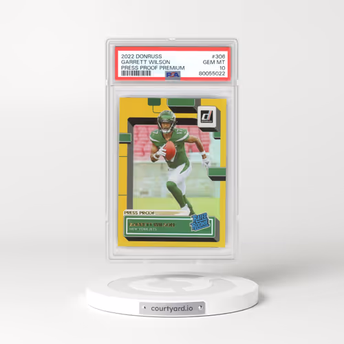 2022 Panini Donruss #306 Garrett Wilson - Press Proof Premium (PSA 10 GEM MINT)