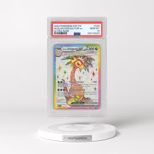 2024 Pokémon Ssp EN-Surging Sparks #225 Alolan Exeggutor EX - Holo Ultra Rare (PSA 10 GEM MINT)