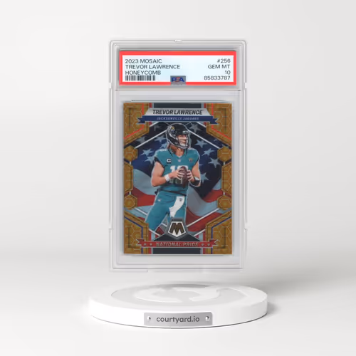 2023 Panini Mosaic #256 Trevor Lawrence - Honeycomb (PSA 10 GEM MINT)