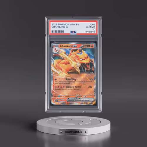 2023 Pokémon Mew EN-151 #006 Charizard EX - Holo (PSA 10 GEM MINT)