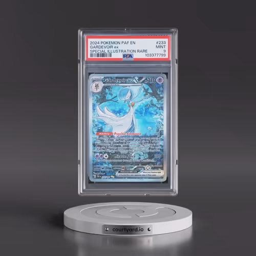2024 Pokémon Paf EN-Paldean Fates #233 Gardevoir EX - Holo Special Illustration Rare (PSA 9 MINT)