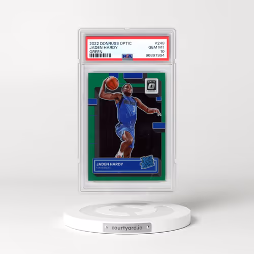 2022 Panini Donruss Optic #248 Jaden Hardy - Green (PSA 10 GEM MINT)