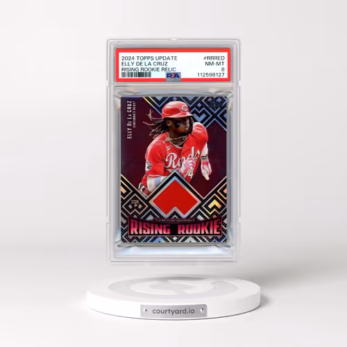 2024 Topps Update Rising Rookie Relics #RRRED Elly de La Cruz (PSA 8 NM-MT)