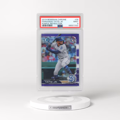 2019 Bowman Chrome #26 Fernando Tatis Jr. - Purple Refractor (PSA 9 MINT)