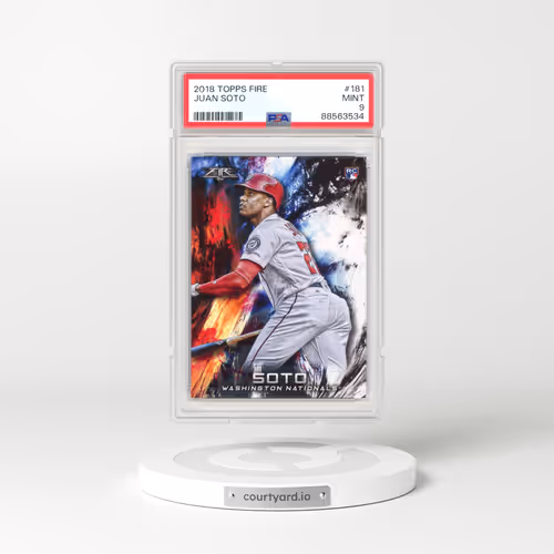 2018 Topps Fire #181 Juan Soto (PSA 9 MINT)