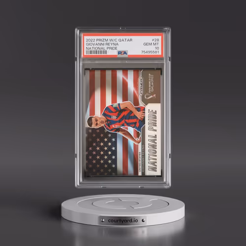 2022 Panini Prizm World Cup Qatar National Pride #28 Giovanni Reyna (PSA 10 GEM MINT)