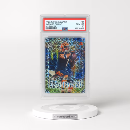 2023 Panini Donruss Optic Mythical #10 JA'Marr Chase (PSA 10 GEM MINT)