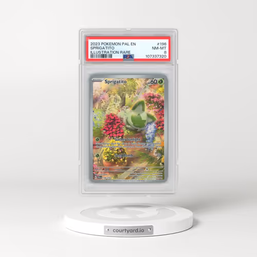 2023 Pokémon Pal EN-Paldea Evolved #196 Sprigatito - Illustration Rare (PSA 8 NM-MT)