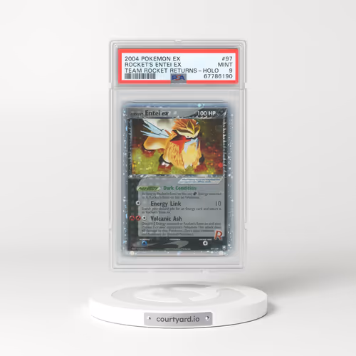 2004 Pokémon EX Team Rocket Returns #97 Rocket's Entei EX - Holo Holo (PSA 9 MINT)