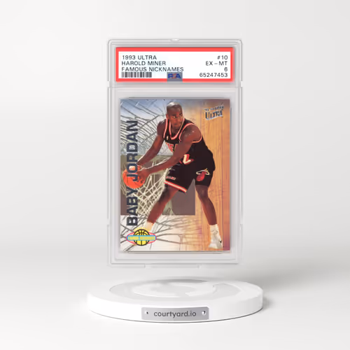 1993 Ultra Famous Nicknames #10 Harold Miner (PSA 6 EX-MT)