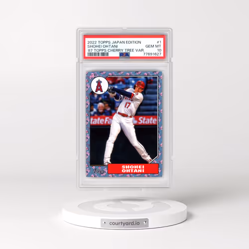 2022 Topps Japan Edition 1987 Topps Cherry Tree Variation #1 Shohei Ohtani (PSA 10 GEM MINT)