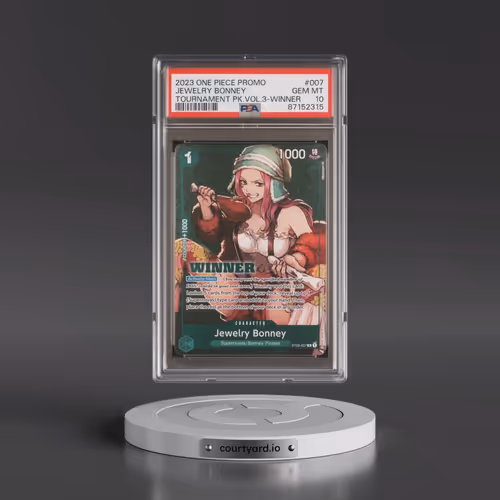2023 One Piece Promos #007 Jewelry Bonney - Tournament Pack Vol.3-Winner (PSA 10 GEM MINT)