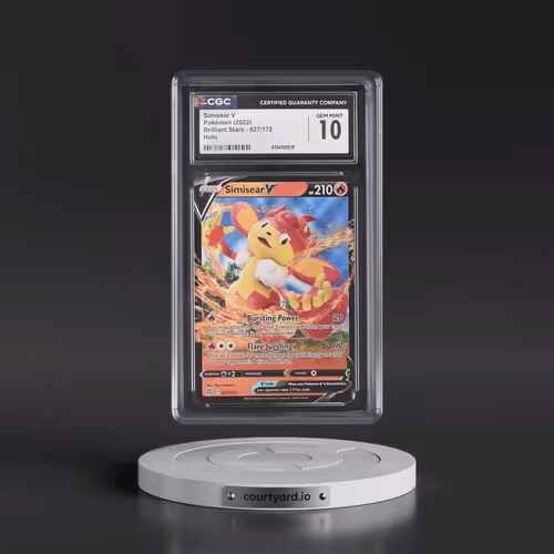 2022 Brilliant Stars #027/172 Simisear V - Holo (CGC 10 GEM MINT)