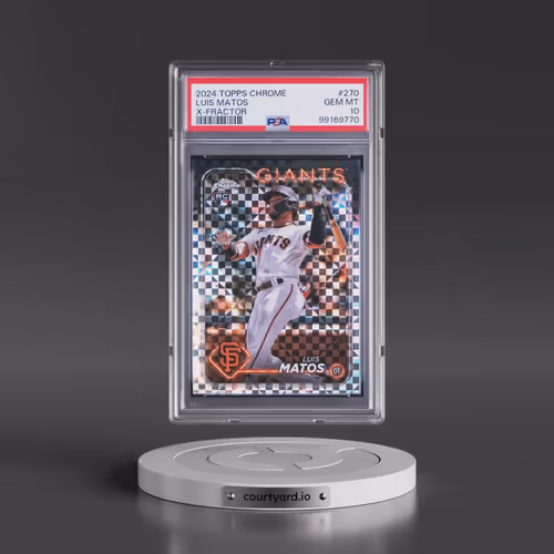 2024 Topps Chrome #270 Luis Matos - X-Fractor (PSA 10 GEM MINT)