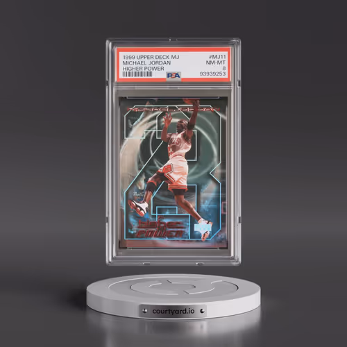 1999 Upper Deck MJ A Higher Power #MJ11 Michael Jordan (PSA 8 NM-MT)