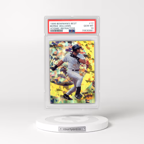 1998 Bowman's Best #17 Bernie Williams - Atomic Refractor (PSA 10 GEM MINT)
