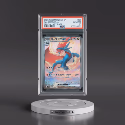 2025 Pokémon SV9-Battle Partners #129 Salamence EX - Holo Special Art Rare (PSA 10 GEM MINT)