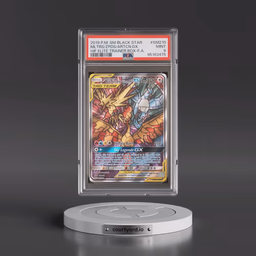 2019 Pokémon SM Black Star Promo #SM210 Moltres & Zapdos & Articuno GX - Holo Full Art Hidden Fates