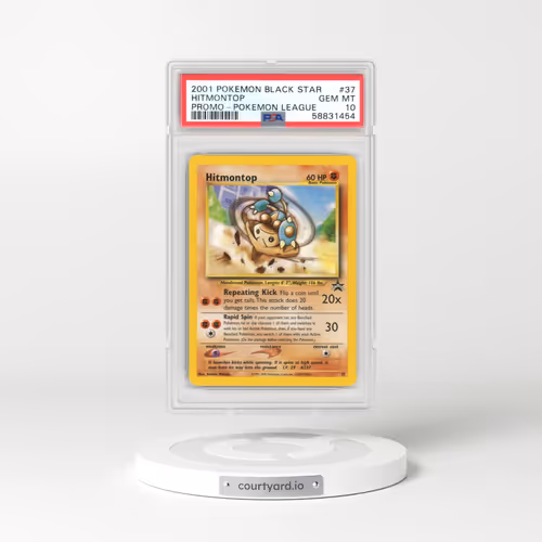1999 Black Star Promos #37 Hitmontop - Pokémon League (PSA 10 GEM MINT)