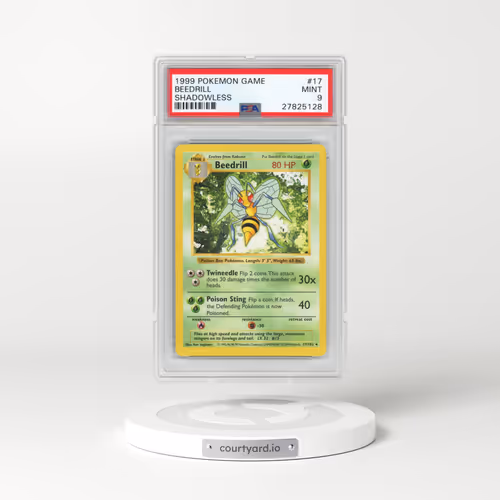 1999 Pokémon Game #17 Beedrill - Shadowless (PSA 9 MINT)