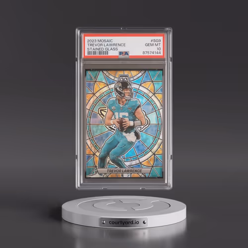 2023 Panini Mosaic Stained Glass #SG9 Trevor Lawrence (PSA 10 GEM MINT)