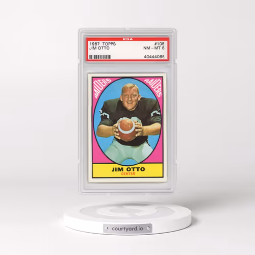 1967 Topps #105 Jim Otto (PSA 8 NM-MT)