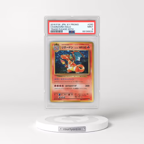 2016 Pokémon XY Promo #280 Charizard - Holo Trade Please 20th (PSA 9 MINT)