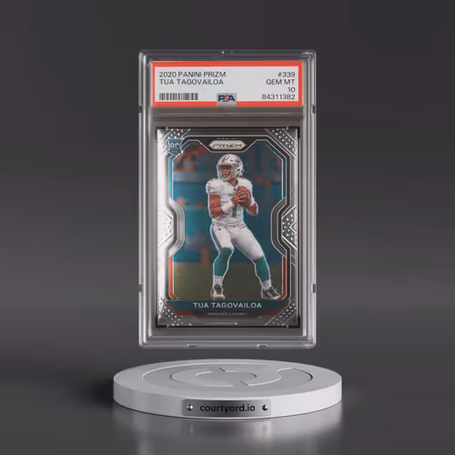 2020 Panini Prizm #339 Tua Tagovailoa (PSA 10 GEM MINT)