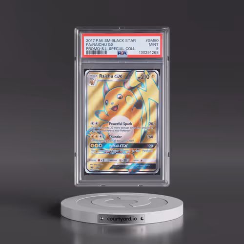2017 Pokémon SM Black Star Promo #SM90 Raichu GX - Holo Full Art Shining Legends Special Collection