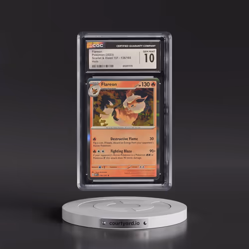 2023 Scarlet & Violet 151 - MEW EN #136/165 Flareon - Holo (CGC 10 GEM MINT)