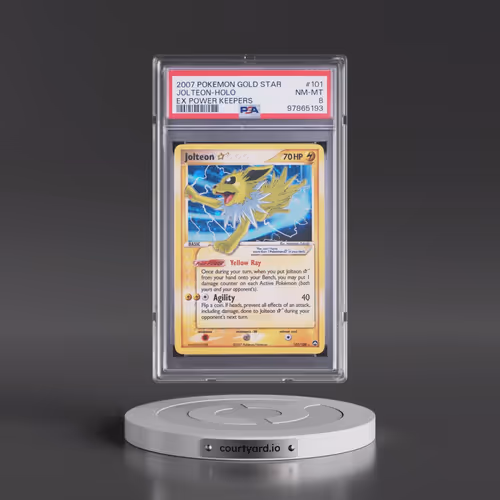 2007 Pokémon EX Power Keepers #101 Jolteon - Holo Gold Star (PSA 8 NM-MT)