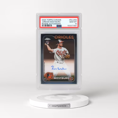2024 Topps Chrome Rookie Autographs #RAJWE Jordan Westburg (PSA 10 GEM MINT)