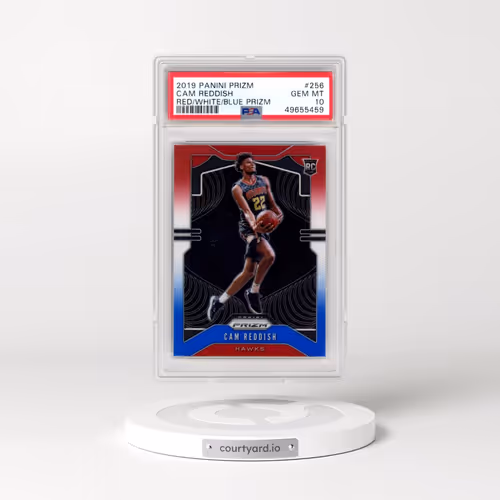 2019 Panini Prizm #256 Cam Reddish - Red/White/Blue Prizm (PSA 10 GEM MINT)