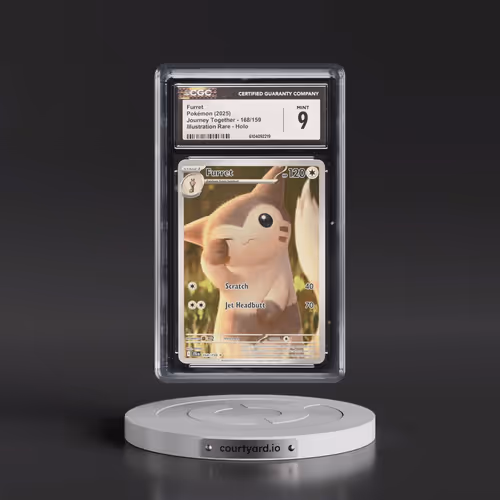 2025 Pokémon Jtg EN-Journey Together #168 Furret - Illustration Rare (CGC 9 MINT)