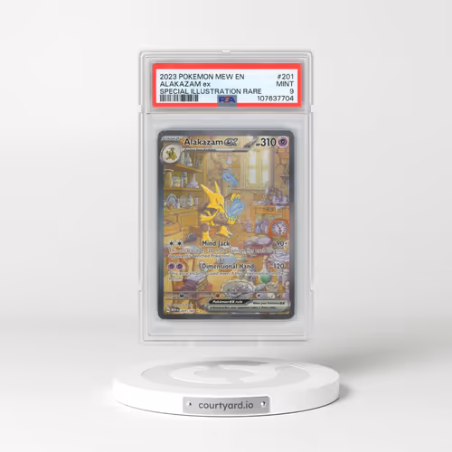 2023 Pokémon Mew EN-151 #201 Alakazam EX - Holo Special Illustration Rare (PSA 9 MINT)
