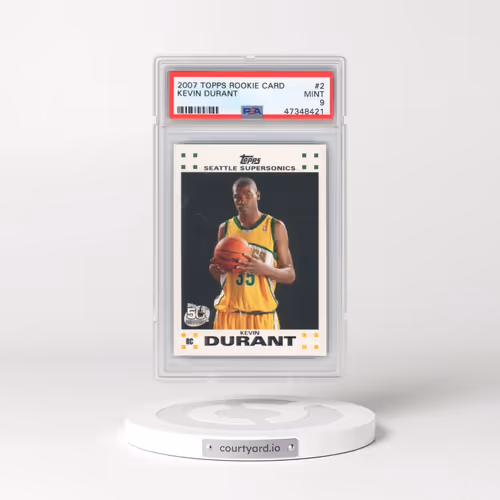 2007 Topps Rookie Card #2 Kevin Durant (PSA 9 MINT)