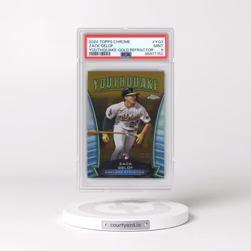 2024 Topps Chrome Youthquake #YQ3 Zack Gelof - Gold Refractor (PSA 9 MINT)