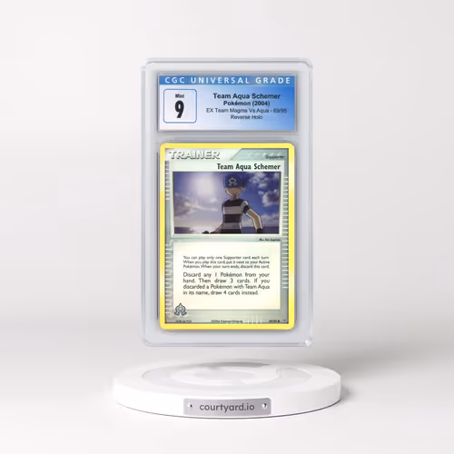 2004 EX Team Magma Vs Team Aqua #69/95 Team Aqua Schemer - Reverse Holo (CGC 9 MINT)