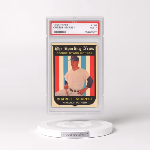 1959 Topps #140 Charlie Secrest (PSA 7 NM)