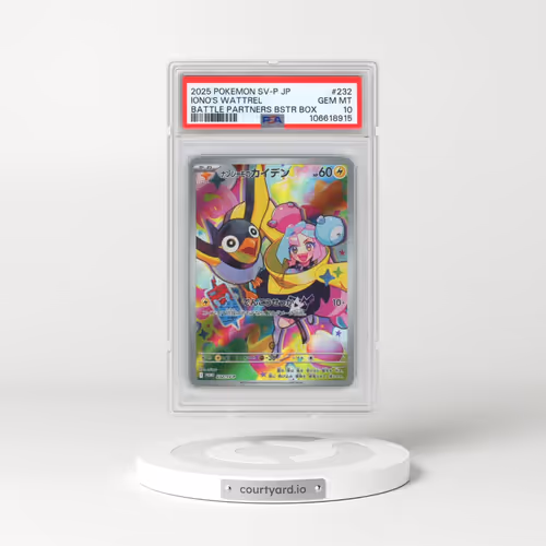2025 Pokémon SV-P Promo #232 Iono's Wattrel - Battle Partners Booster Box (PSA 10 GEM MINT)