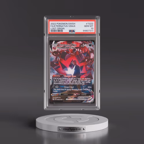 2022 Pokémon Sword & Shield Lost Origin #TG22 Eternatus Vmax - Full Art (PSA 10 GEM MINT)