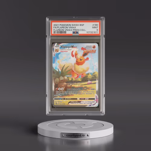 2021 Pokémon Swsh Black Star Promo #180 Flareon Vmax - Full Art Flareon Vmax Premium Collection (PSA
